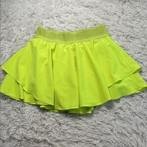 Lululemon Court Rival High-Rise Skirt Highlight Yellow